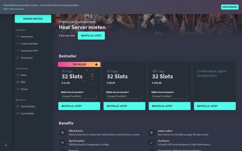Heat Server mieten - gportal