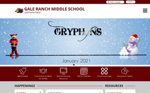 Gale Ranch Middle School - School Loop