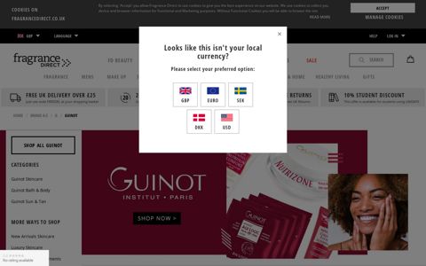 Guinot Skincare and Beauty Products | Fragrance Direct