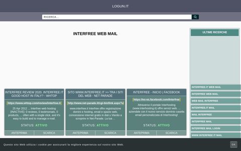 interfree web mail - Panoramica generale di accesso, procedure e ...