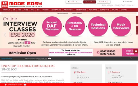 MADE EASY | India's Best Institute for GATE, IES, PSUs and ...