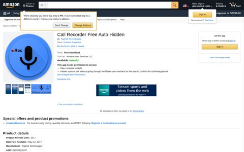 Call Recorder Free Auto Hidden: Appstore for ... - Amazon.com