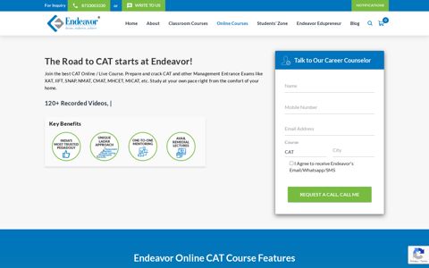 Online CAT Mock Test Series - Endeavor Careers