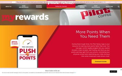 Pilot Flying J myRewards | Earn Points for Future Purchases