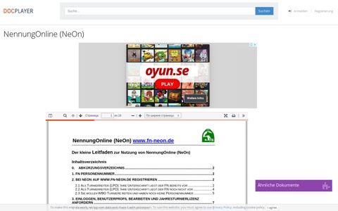 NennungOnline (NeOn) - PDF Free Download - DocPlayer.org