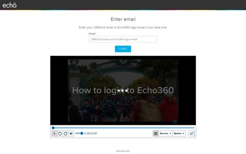 Echo360 login