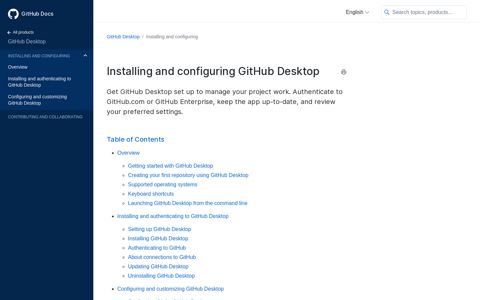 Installing and configuring GitHub Desktop - GitHub Docs