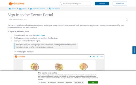 Sign in to the Events Portal - Success Center