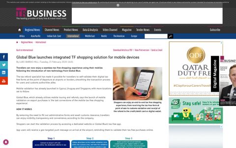Global Blue launches integrated TF shopping solution for ...