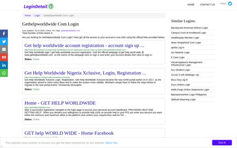 Gethelpworldwide Com Login Get help worldwide account ...