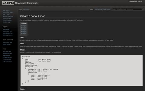 Create a portal 2 mod - Valve Developer Community
