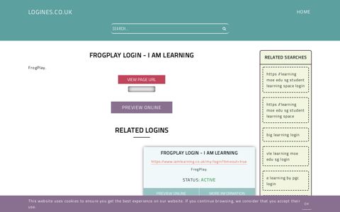 FrogPlay Login - I am Learning - Logines.co.uk