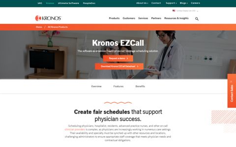 Kronos EZCall for Clinicians Physician Scheduling | Kronos