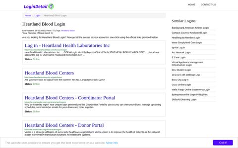 Heartland Blood Login Log in - Heartland Health Laboratories Inc ...