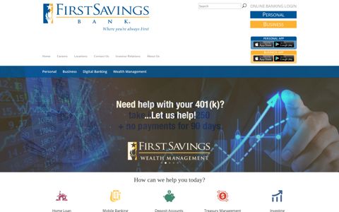 Personal, Business and Online Banking | First Savings Bank ...
