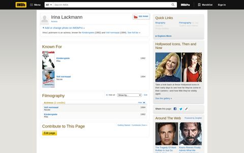 Irina Lackmann - IMDb