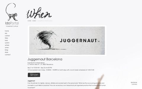 Juggernaut Barcelona - Ido Portal