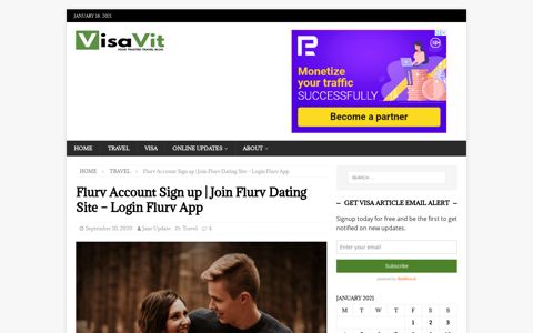 Flurv Account Sign up | Join Flurv Dating Site - Login Flurv ...