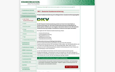 DKV Deutsche Krankenversicherung - Krankenkassen.de