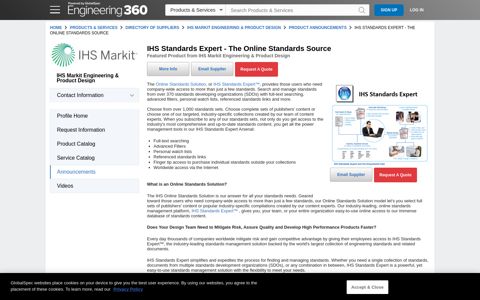 IHS Standards Expert - The Online Standards Source from IHS ...