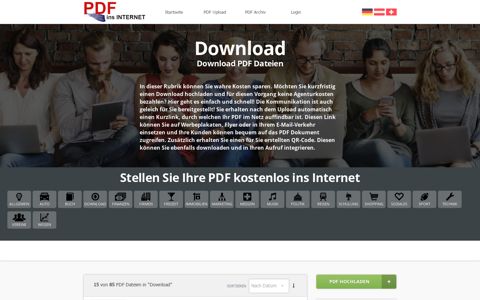 Download – PDF kostenlos ins Internet hochladen