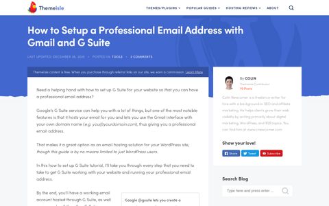 How to Setup a Professional Email Address with Gmail and G ...