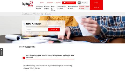 New Accounts - Hydro One