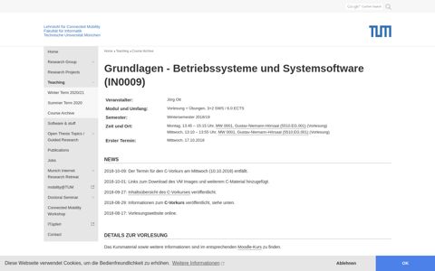 Grundlagen Betriebssysteme und Systemsoftware - TUM ...