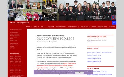 Glasgow Kelvin College | Mearns Castle High School - Glow Blogs