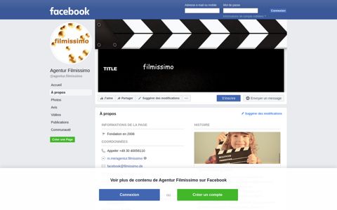 Agentur Filmissimo - About | Facebook