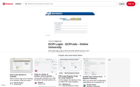 ECPI Login | Ecpi, Online university, Student services - Pinterest