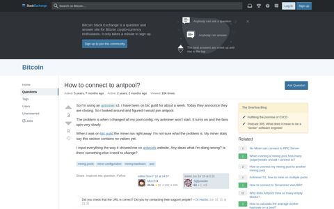 How to connect to antpool? - Bitcoin Stack Exchange
