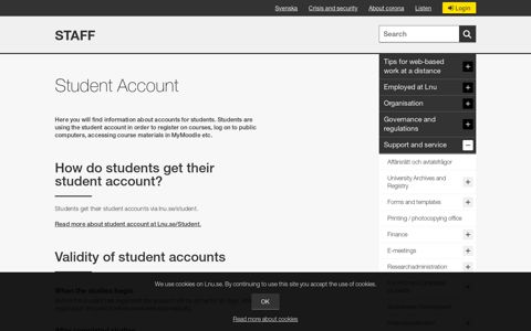 Student Account | lnu.se