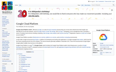 Google Cloud Platform - Wikipedia