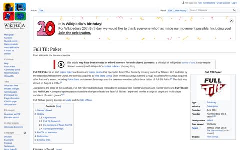 Full Tilt Poker - Wikipedia