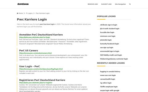 Pwc Karriere Login ❤️ One Click Access - iLoveLogin