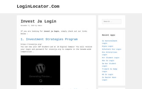 Invest Ja Login - LoginLocator.Com