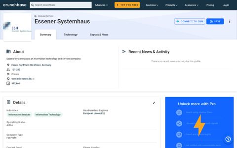 Essener Systemhaus - Crunchbase Company Profile & Funding