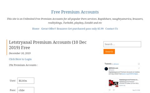 Letstryanal Premium Accounts
