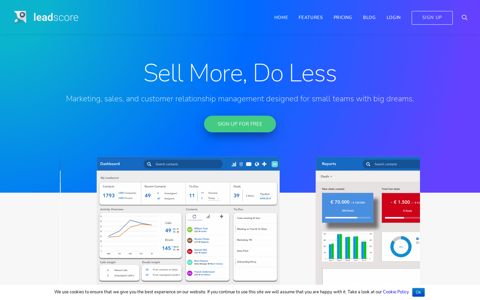 Leadscore.io: a CRM for small businesses - Start your 30 day ...