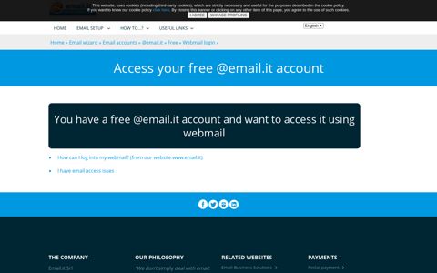 Access your free @email.it account - Email.it