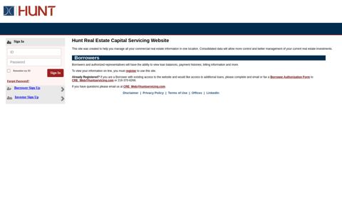 Home - Hunt Real Estate Capital Servicing Website