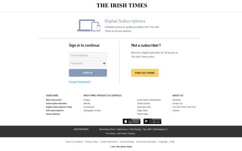 Sign in | The Irish Times
