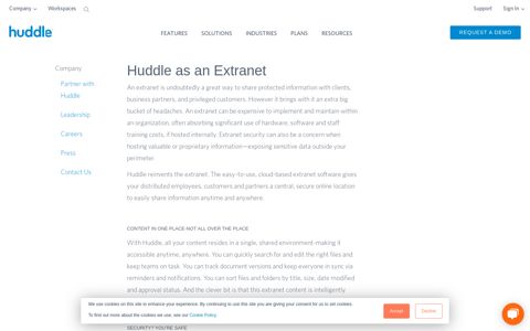 Huddle as an Extranet | Huddle