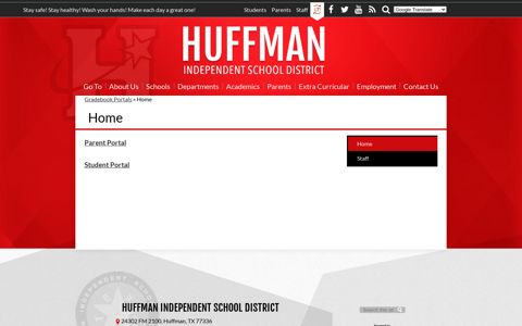 Gradebook Portals - Huffman ISD