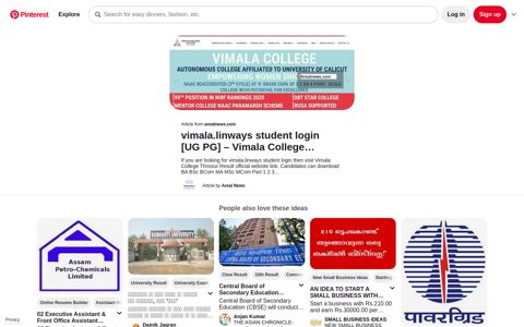 vimala.linways student login [UG PG] – Vimala College ...