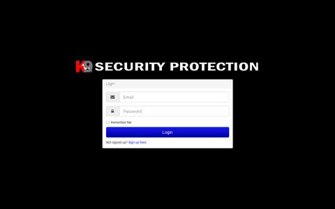 Login - K9 Security Protection