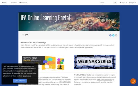 Learning Portal | International Psychogeriatric Association