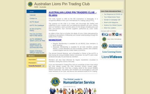 Australian Lions Pin Trading Club - Lions e-District Houses