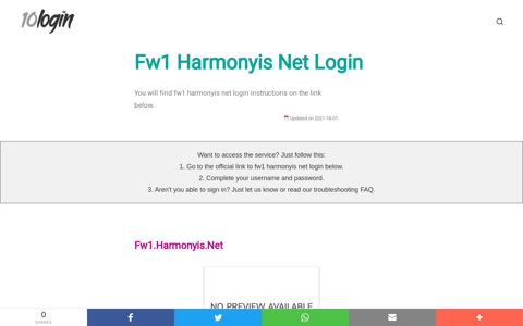▷ Fw1 Harmonyis Net Login - 10Login.net